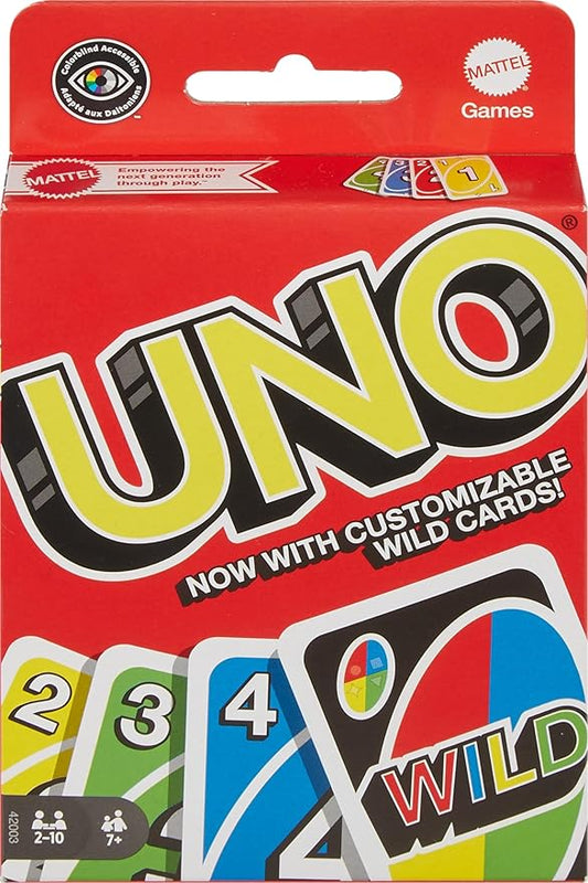 UNO Classic Multicolor Card Game – 108 Cards Family Party Edition