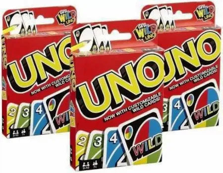 UNO Cards Combo (Multicolor) – Pack of 3 | 108 Cards Each | Classic Family & Friends Playing Card Game